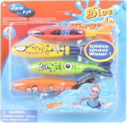 Onderwater duikraketten voor kinderen – set van 4 stuks