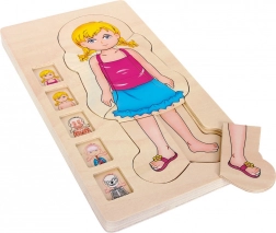 Small foot wooden layered anatomy puzzle
