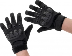 Taktische Handschuhe mit Knöchelschutz XL schwarz