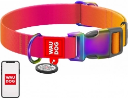 Nylonhalsband für Hunde mit QR-Code WAUDOG, orange