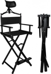 Aluminium Make-up Stuhl BEAUTYLUSHH mit Kopfstütze