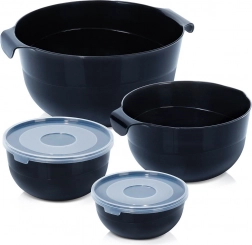 6-piece set of kitchen bowls with lids