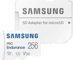 Samsung PRO Endurance microSD-kaart 256 GB + SD-adapter