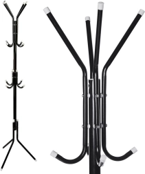 Porte-manteau sur pied avec 12 bras