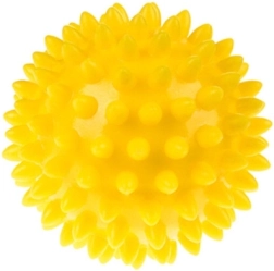 Fizjo Reha-Massageball mit Noppen 6,6 cm gelb – 1 Stück