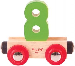 BIGJIGS RAIL Number 8 Wagon for Wooden Railways