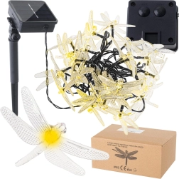 Solare dekorative Lichter mit Libellen
