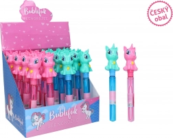 Bellenblaas met een eenhoorn