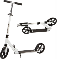 Städtischer klappbarer Roller für Kinder und Teenager mit verstellbarer Höhe 95–105 cm und 200-mm-Rädern – schwarz
