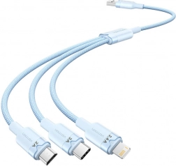 USB cable 3-in-1 1.5 m with USB‑C, Lightning and Micro‑USB connectors Vention