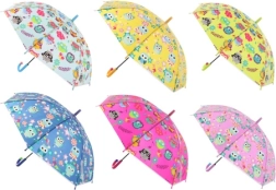 Automatic umbrella with owls