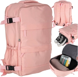 Roze reis-handbagage-rugzak 45 × 30 cm