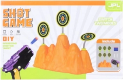 Spring-powered toy blaster with targets – shooting game for kids