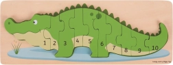 Insert Puzzle Crocodile with Numbers BIGJIGS TOYS