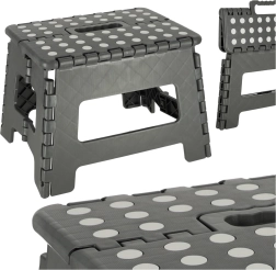 Klappbarer rutschfester Hocker 22 cm – dunkelgrau