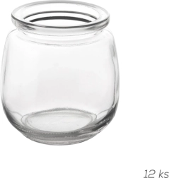 Glazen potjes voor yoghurt en desserts 300 ml, set van 12 stuks