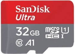 Speicherkarte SANDISK Ultra microSDXC 32 GB, 120 MB/s, A1, UHS‑I, Klasse 10