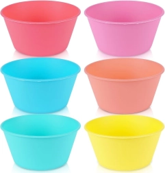 Plastikschalen 12,5 cm, 400 ml – Set mit 6 Stück