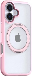 Torras Ostand R Fusion Hülle für iPhone 16 rosa