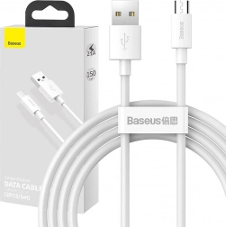 Set van Baseus USB naar Micro datakabels 2,1A 1,5m