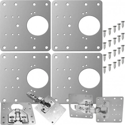Reparaturplatten für Möbelscharniere - Satz von 4 Stück