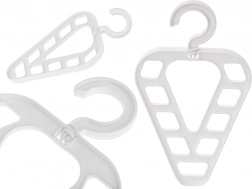 Multifunctional wardrobe organizer with 9 openings, white