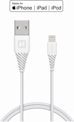 Kabel / USB / Lightning MFI-kabel 1,2 m Swissten - wit