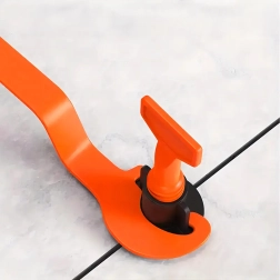 Nivelliersystem für Fliesen und Wandverkleidungen – Keile, Clips und 2 Griffe (100 Keile) – 1 Stück