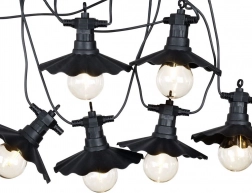 Outdoor-LED-Lichterkette 5,5 m mit 6 Glühbirnen und Timer