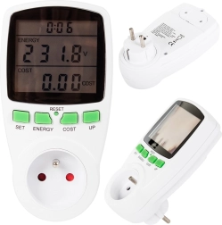 Digital wattmeter with LCD display