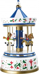Wooden Music Box Carousel with Horses small foot