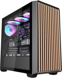Boîtier PC Darkflash DS900WD noir avec 4 ventilateurs