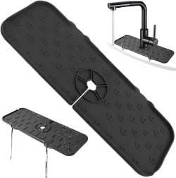 Da24a siliconen mat voor onder de gootsteen zwart