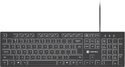 Wired keyboard natec herring glow with white backlight