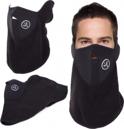Thermoaktive Gesichtsmaske für Fahrrad und Motorrad aus Neopren und Fleece