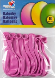 Set of 10 Pink Inflatable Balloons 26cm