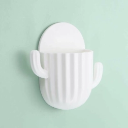 Organisateur mural autocollant pour brosses à dents et pinceaux