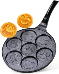 Granit koekenpan voor eieren met 7 openingen BASIC LINE 26 cm