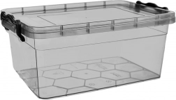 Kunststoff-Lebensmittelbox mit Deckel 5 l grau