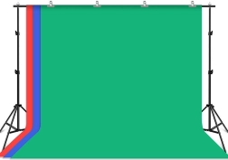 Puluz Photographic Background Support with 3 Colored Backdrops