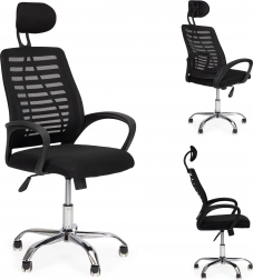 Bürostuhl mit Kopfstütze und Wippfunktion ModernHome