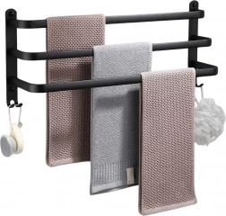 Wandmontierter Handtuchhalter aus Aluminium 50 cm