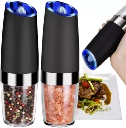 Elektrische Gravity-Gewürzmühle - Set aus 2 Stück Ruhhy