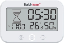 BaldrTherm Badezimmer-Digitaltimer mit Thermometer und Hygrometer
