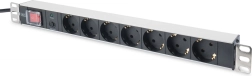 Power strip PDU 19" Rack with 7x Schuko sockets, 2.0m