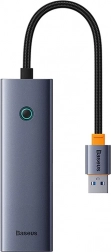 Hub USB-A vers 4× USB 3.0 Baseus UltraJoy gris spatial