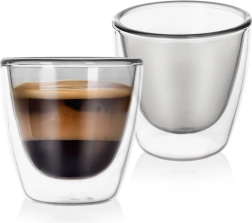 Thermoglaasjes met dubbele wand voor espresso Double 90 ml, 2 stuks