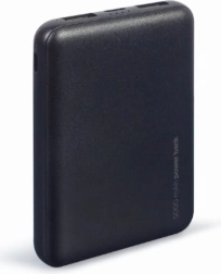 Portable power bank 5000 mAh, black