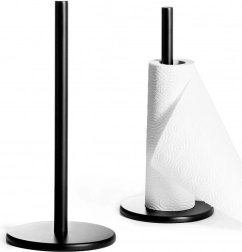 Metallständer für Küchenpapier, schwarz, 33 cm