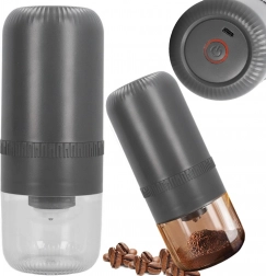 Elektrische Kaffeemühle mit USB-C-Ladefunktion und einstellbarem Mahlgrad, 150 ml